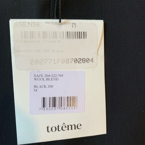 Toteme Saze Trousers NWT - Picture 5 of 6